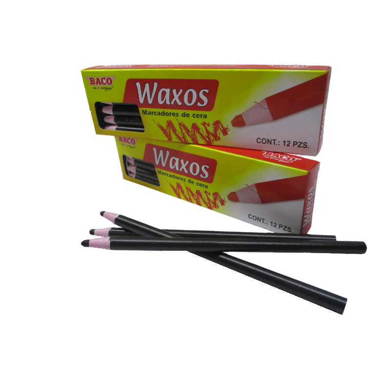 MARCADOR DE CERA NEGRO WAXOS